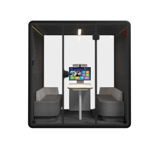 Silent Meeting Pod XL Black (4 Person) by Humble Office