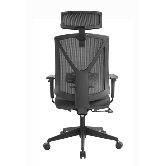 COC8256-UN Mesh Ergonomic Office Chair with Headrest - Black