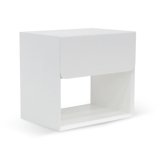 CST6911-CN Oak Bedside Table - White